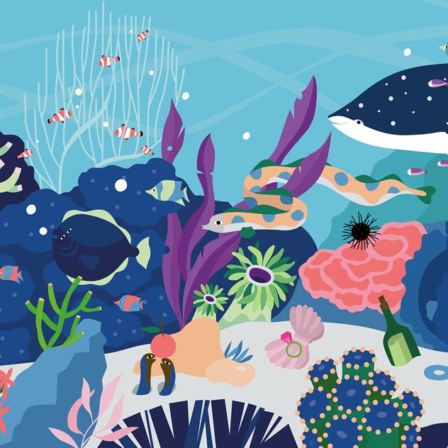 aquarium mural