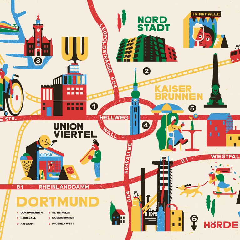 Map kiosks Dortmund