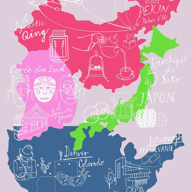 MAP, SUNNY DESTINATIONS